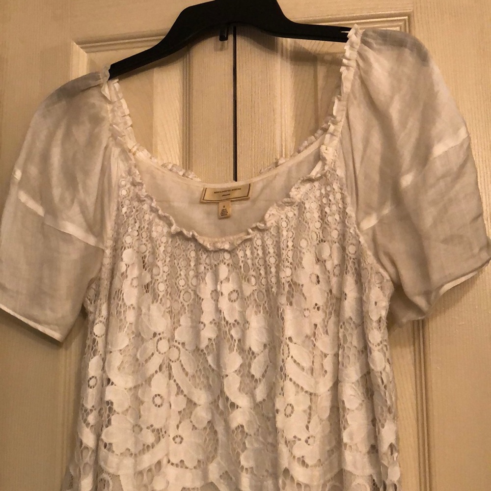 Beautiful white lace blouse